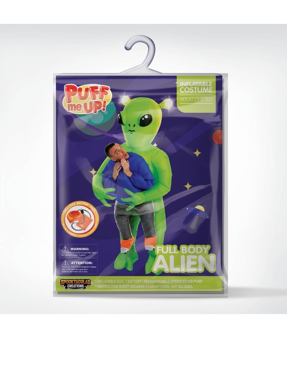 Spooktacular Creation Alien Pick Me Up Inflatable Halloween Costume OSFM